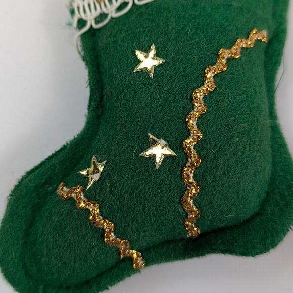 Vintage Felt Kitty Cat Christmas Tree Ornament SSCO Made in Japan Holiday Gift - Picture 4 of 8